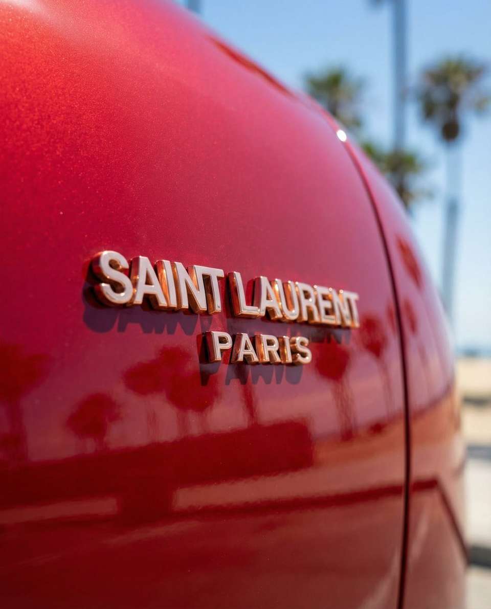 BRAND logo as 3D car emblem