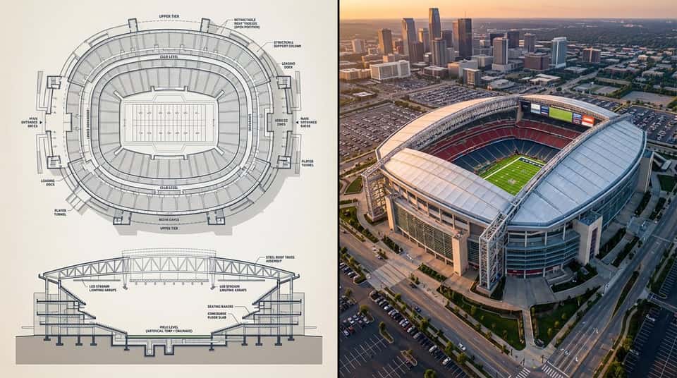 Super Bowl Stadium Plan by Nano Banana Pro